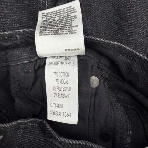 AGOLDE Sophie High Rise Skinny Crop Size 24 Temple - Picture 6 of 7